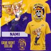 Los Angeles Lakers x Luffy One Piece Game Night 3D T-Shirt