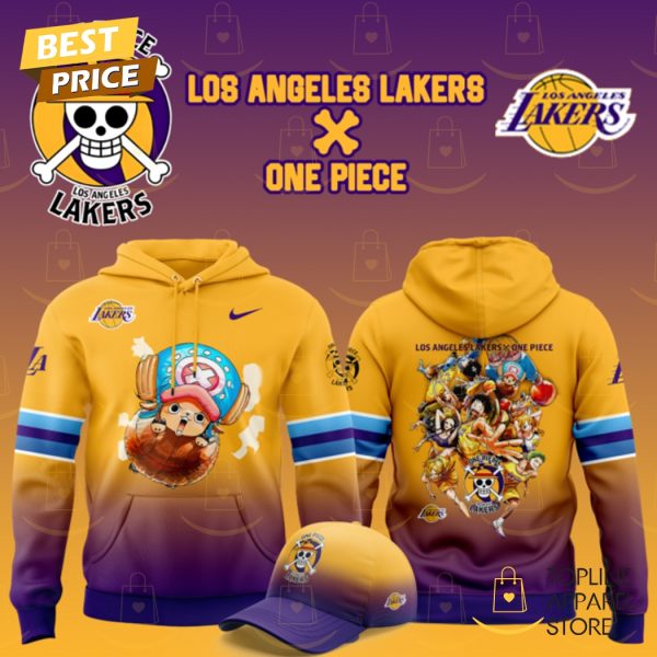 Los Angeles Lakers x Tony Tony Chopper One Piece The Straw Hat Pirates Hoodie