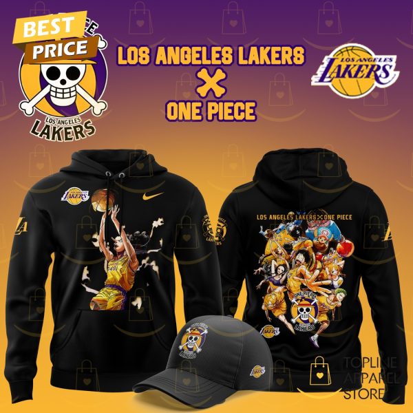 Los Angeles Lakers x Usopp One Piece The Straw Hat Pirates Hoodie – Black