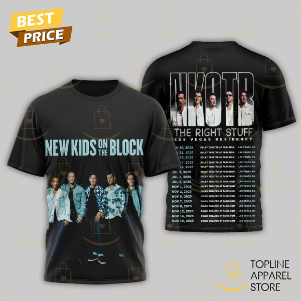 New Kids On The Block The Right Stuff 3D T-Shirt