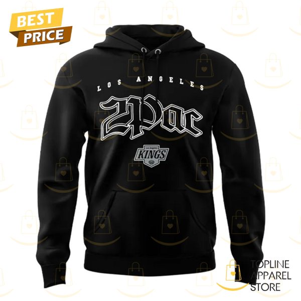 2PAC x Los Angeles Kings – Kings Never Die Hoodie – Black