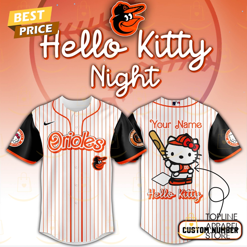 Personalized Baltimore Orioles x Hello Kitty 2025 Baseball Jersey Personalized Baltimore Orioles x Hello Kitty 2025 Baseball Jersey