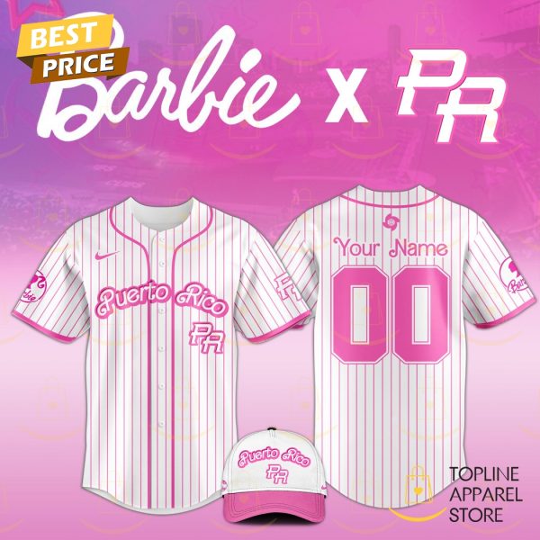 Personalized Puerto Rico National Baseball Team x Barbie Night Game 2025 Baseball Jersey