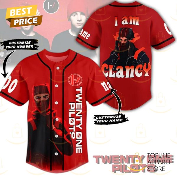 Personalized Twenty One Pilots I Am Clancy Baseball Jersey