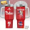 Philadelphia Phillies J T Realmuto Signature Tumbler With Handle And Straw