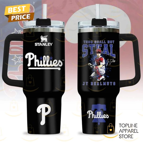 Philadelphia Phillies J T Realmuto Signature Tumbler With Handle And Straw