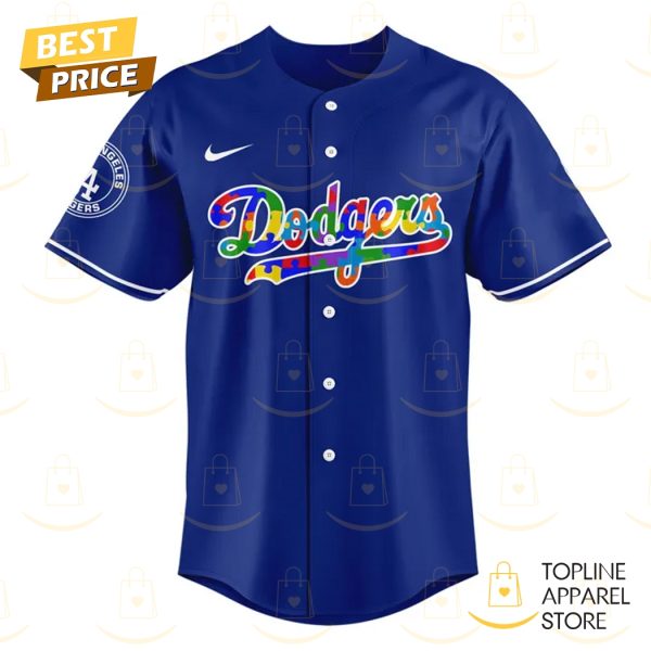 Los Angeles Dodgers Autism Awareness Baseball Jersey