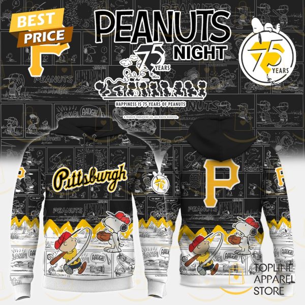 2025 Pittsburgh Pirates x Peanuts Night 75 Years Hoodie