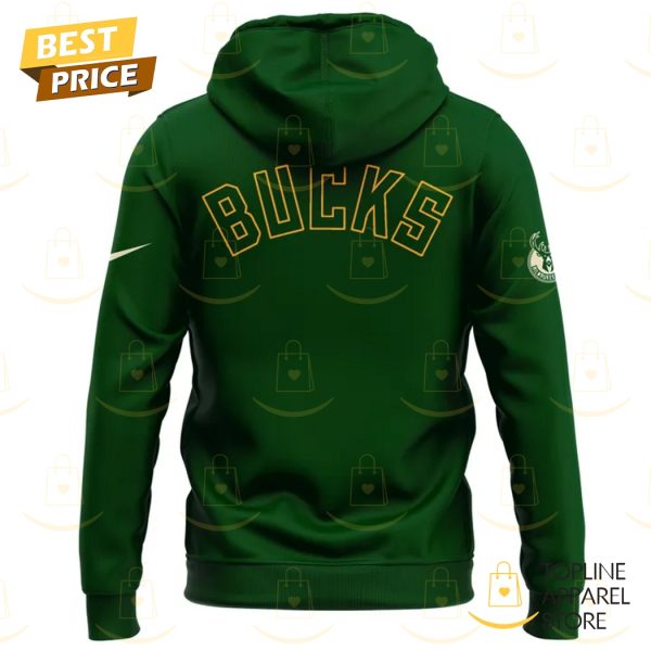 2025 Milwaukee Bucks Basketball Design Hoodie – Green