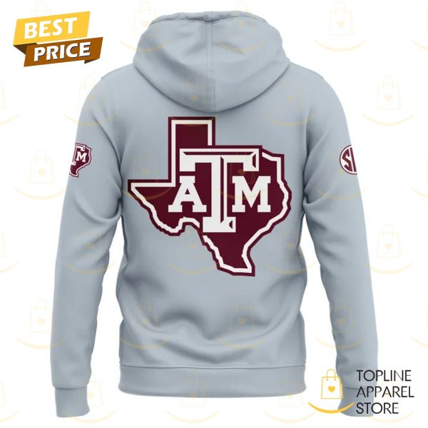 Texas A&M Aggies Baseball 2025 Hoodie – Grey