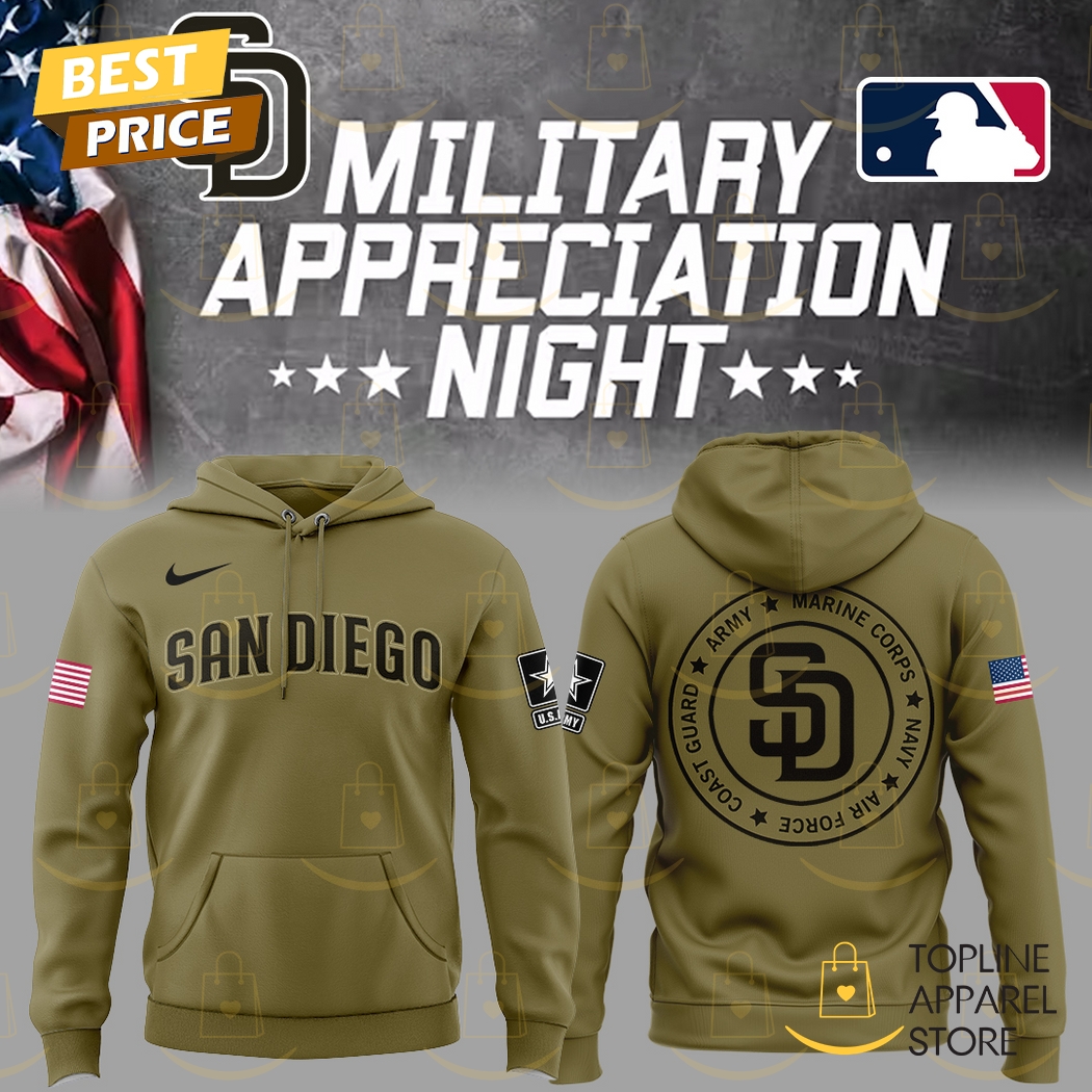 San Diego Padres x Military Application Night Hoodie San Diego Padres x Military Application Night Hoodie