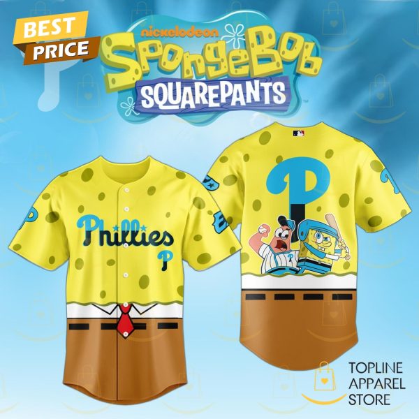 SpongeBob SquarePants x Philadelphia Phillies 2025 Baseball Jersey