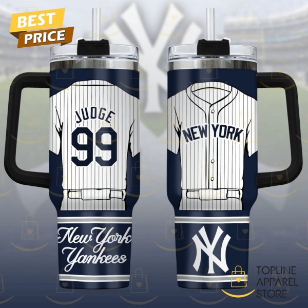 New York Yankees Aaron Judge Tumbler With Handle And Straw