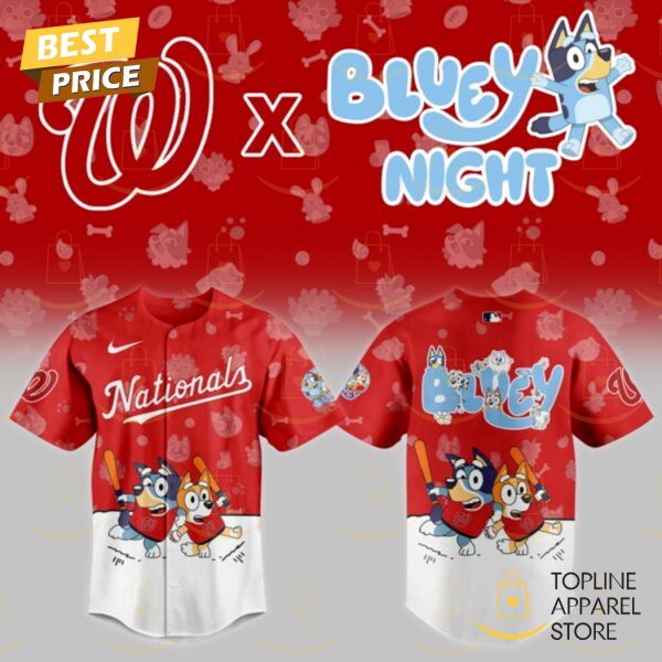 Washington Nationals 2025 Bluey Night Baseball Jersey