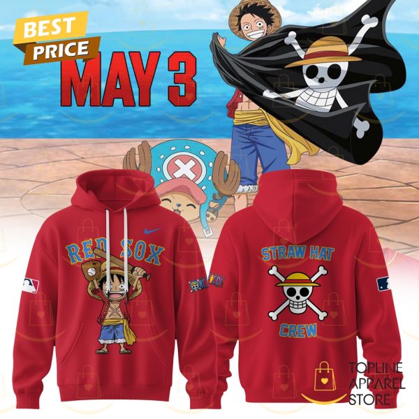 One Piece x Boston Red Sox Hoodie – Red