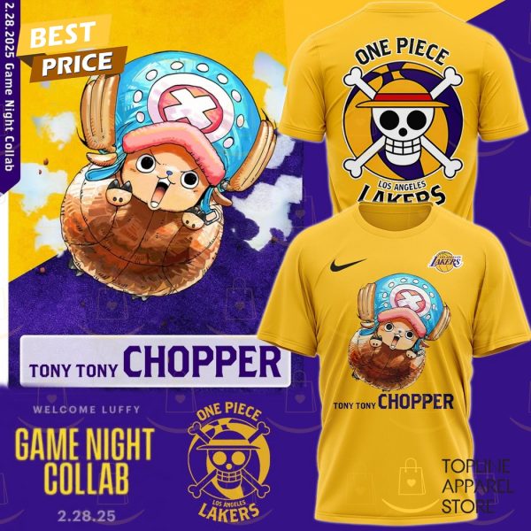 Los Angeles Lakers x Chopper One Piece Game Night 3D T-Shirt