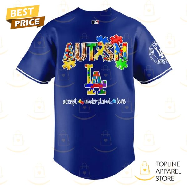 Los Angeles Dodgers Autism Awareness Baseball Jersey