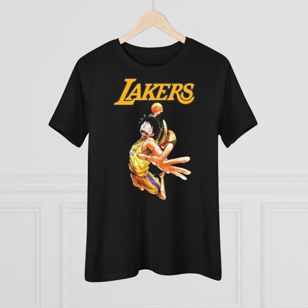 Funny One Piece x Lakers T-Shirt, Hoodie