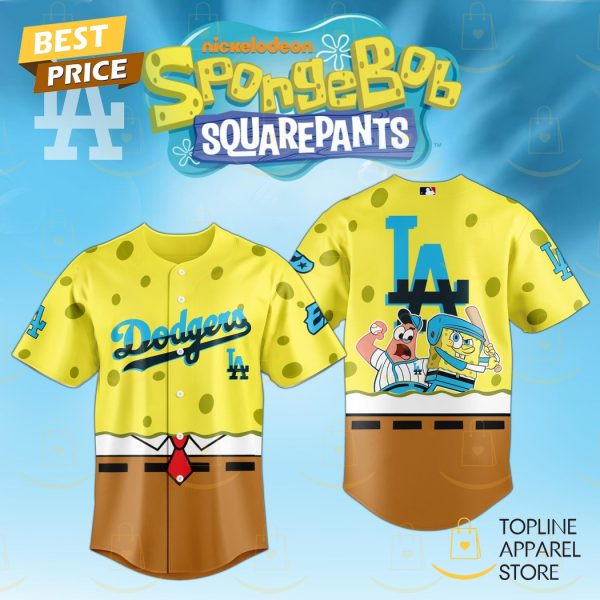 SpongeBob SquarePants x Los Angeles Dodgers 2025 Baseball Jersey