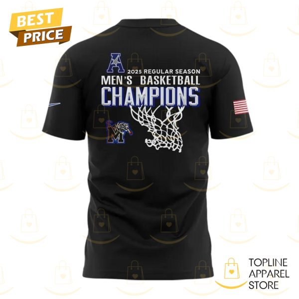 Memphis Tigers 2025 Regular Season Men Basketball Champions 3D T-Shirt