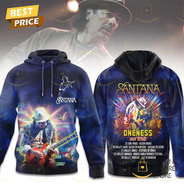 Carlos Santana Oneness 2025 Tour Hoodie