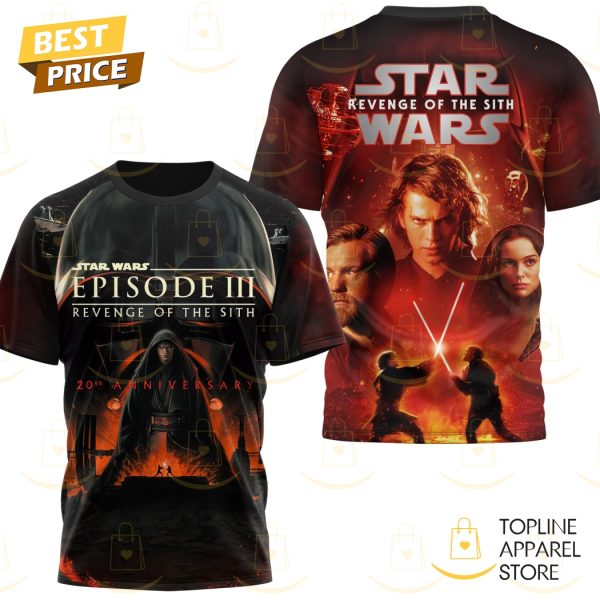 Star Wars Revenge Of The Sith 20th Anniversary 3D T-Shirt