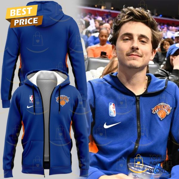 2025 New York Knicks Timothee Chalamet Zip Hoodie