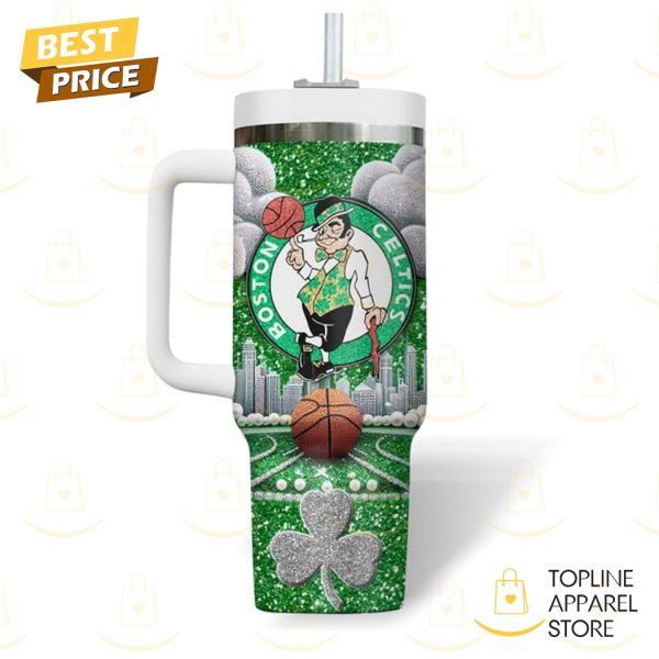 Boston Celtics 1986 Tumbler With Handle And Straw