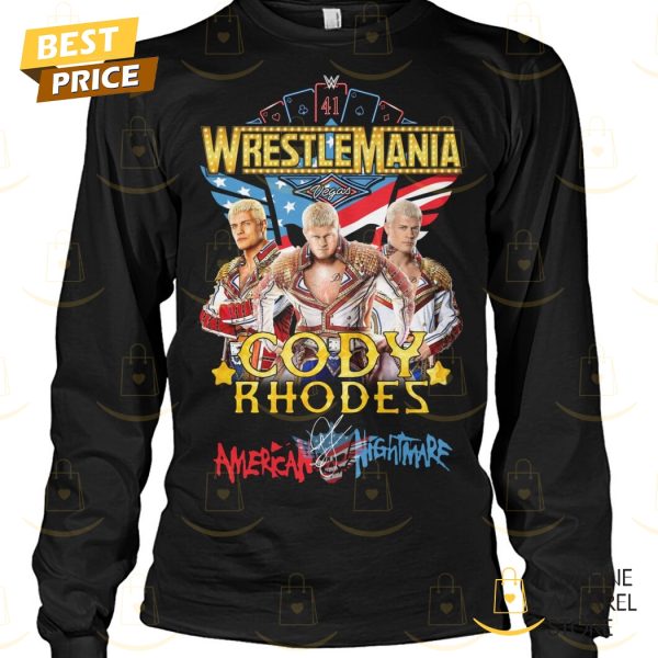 Wrestlemania Cody Rhodes American Nightmare Unisex T-Shirt