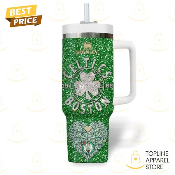 Boston Celtics 1986 Tumbler With Handle And Straw