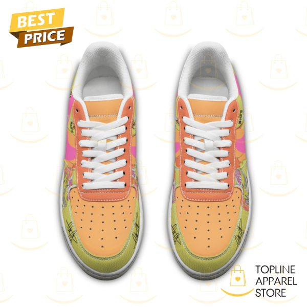 Fuzzy Rainbows BMFS Billy Strings Air Force Shoes