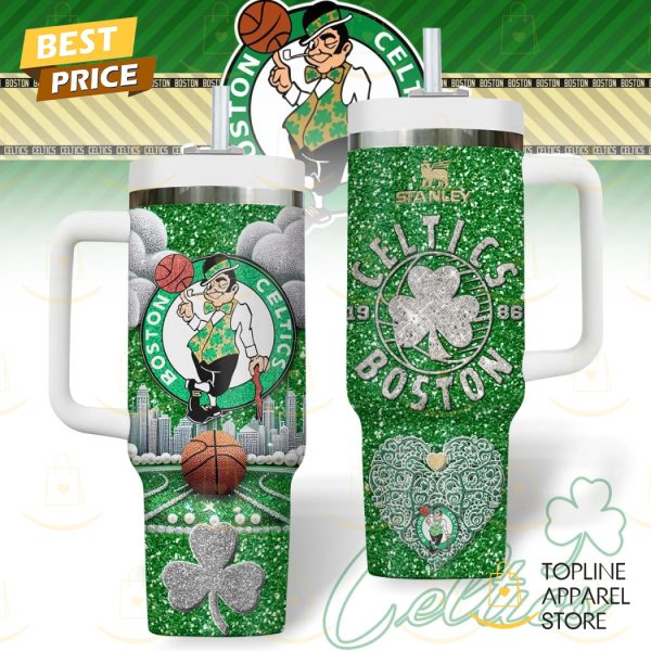 Boston Celtics 1986 Tumbler With Handle And Straw