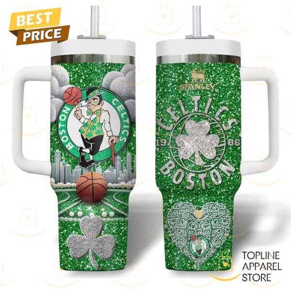 Boston Celtics 1986 Tumbler With Handle And Straw