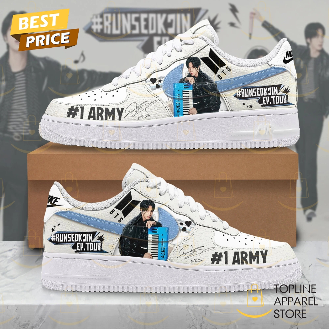 BTS Jin Run Seok Jin Ep Tour AIr Force Shoes BTS Jin Run Seok Jin Ep Tour AIr Force Shoes