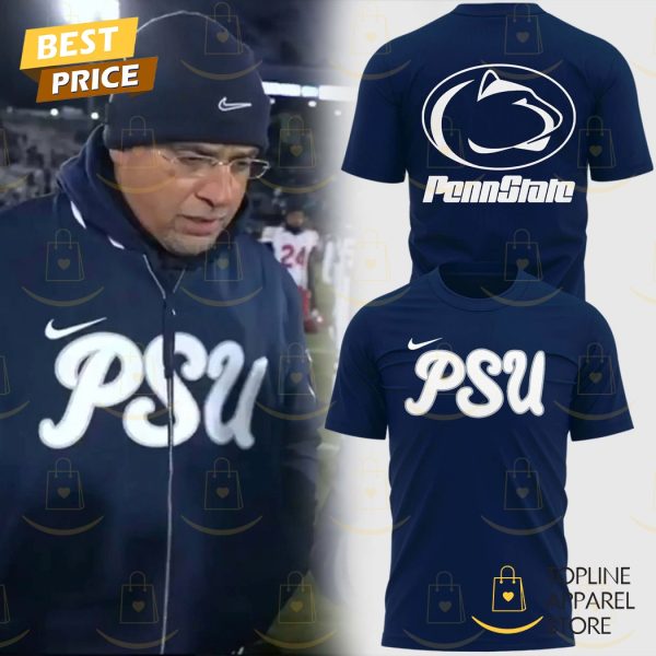 Coach James Franklin Penn State Nittany Lions 3D T-Shirt – Blue