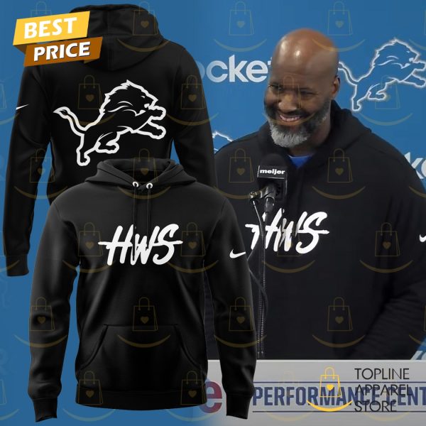 Detroit Lions HWS 2025 Black Hoodie