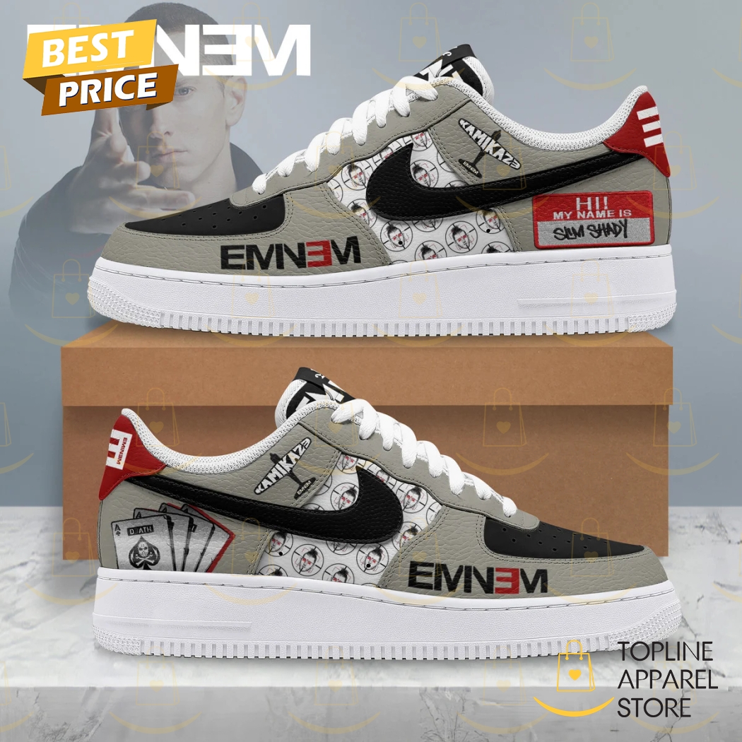 Eminem Hi My Name Is Slim Shady Air Force 1 Sneaker Eminem Hi My Name Is Slim Shady Air Force 1 Sneaker