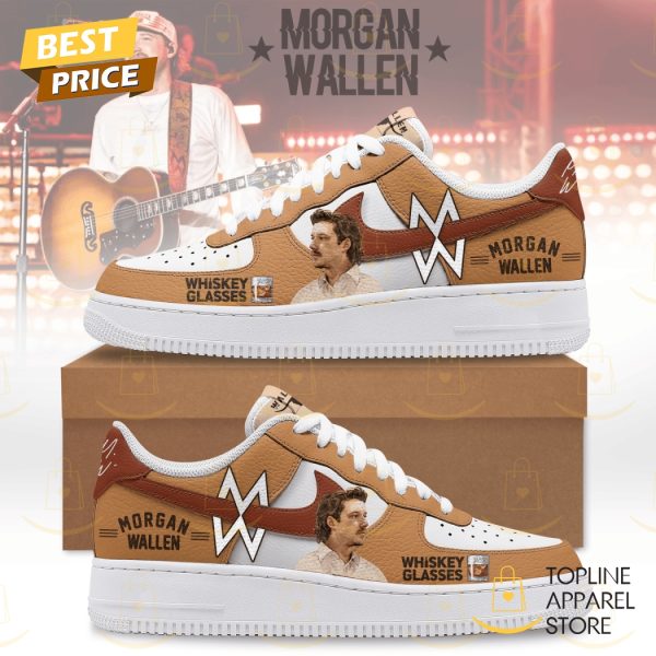 Morgan Wallen Whiskey Glasses Air Force Shoes