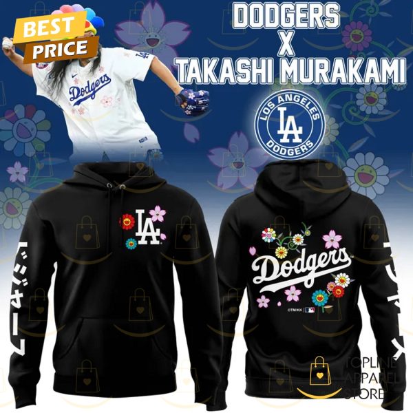 Los Angeles Dodgers Takashi Murakami 2025 Hoodie – Black