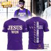 LSU Tigers Jesus Won 2025 3D T-Shirt – Black