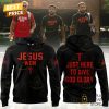 Ohio State Buckeyes JESUS WON Just Here To Give God Glory Hoodie – Red