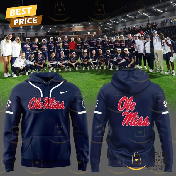 Ole Miss Rebels Softball Uniform 2025 Hoodie – Blue