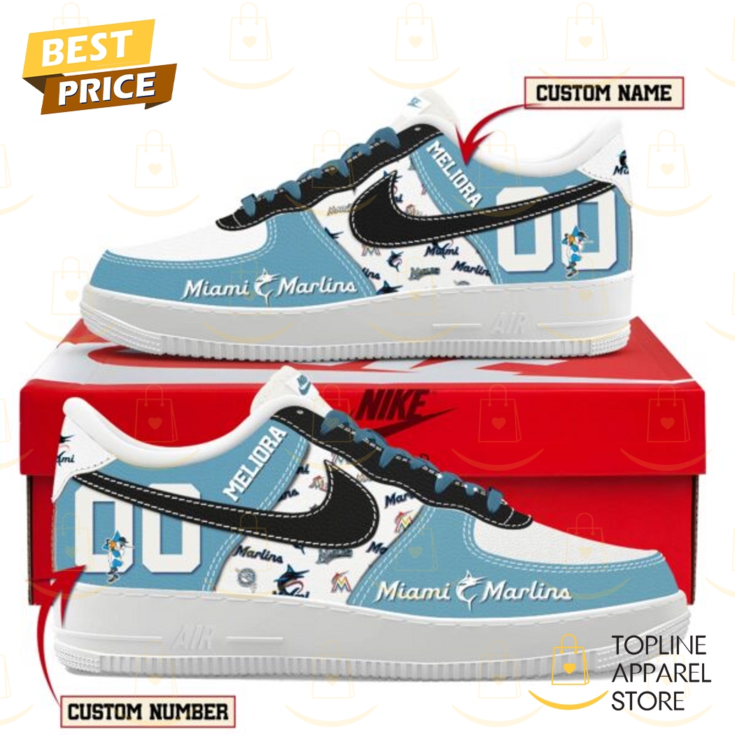 Personalized Miami Marlins 2025 Air Force 1 Personalized Miami Marlins 2025 Air Force 1