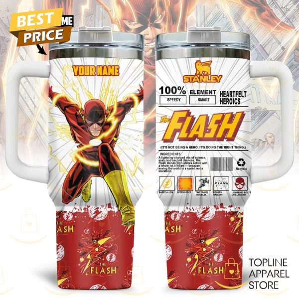 Personalized The Flash Its Not Being A Hero Its Doing The Right Thing Tumbler With Handle And Straw