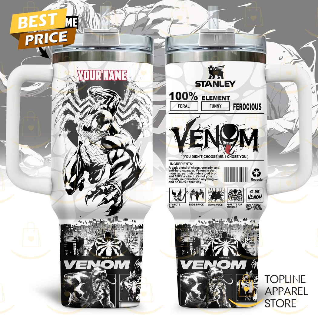 Personalized Venom You Didnt Choose Me I Chose You Tumbler With Handle And Straw Personalized Venom You Didnt Choose Me I Chose You Tumbler With Handle And Straw