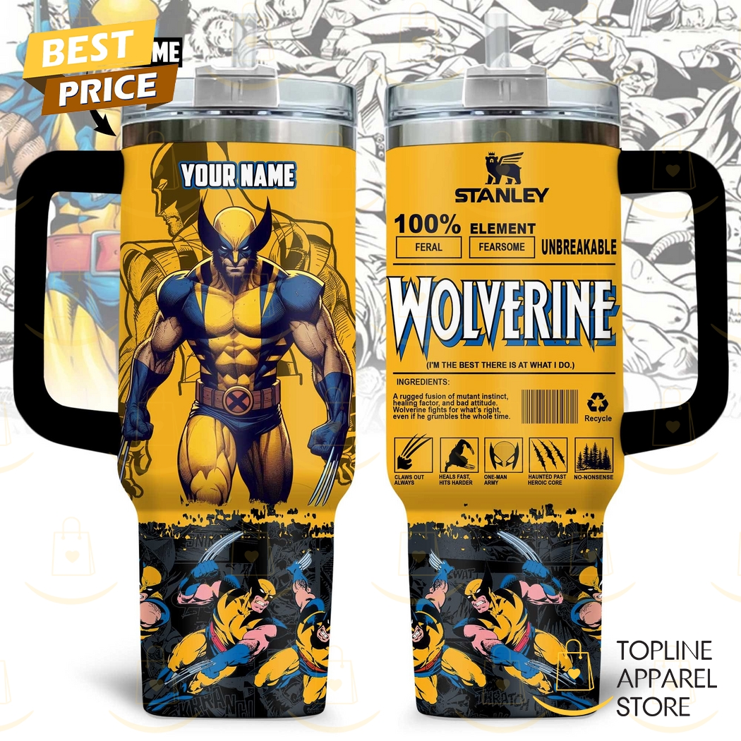 Personalized Wolverine Im The Best There Is At What I Do Tumbler With Handle And Straw Personalized Wolverine Im The Best There Is At What I Do Tumbler With Handle And Straw