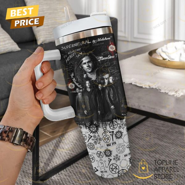 Supernatural The Winchesters Tumbler With Handle And Straw