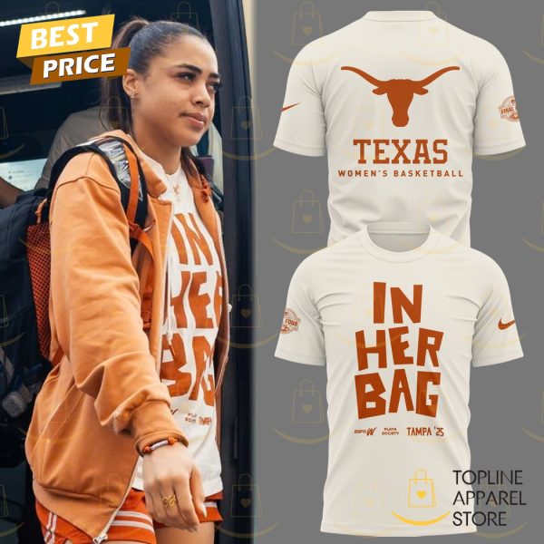 Texas Longhorns Women Basketball In Her Bag 3D T-Shirt