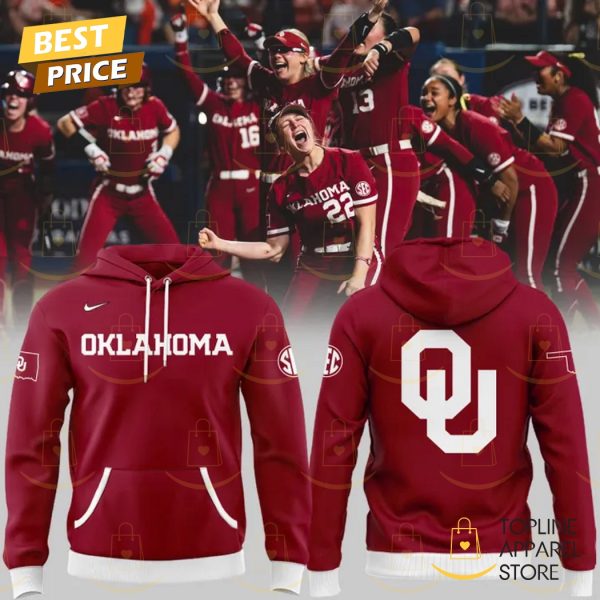 Oklahoma Sooners Softball 2025 Hoodie – Red