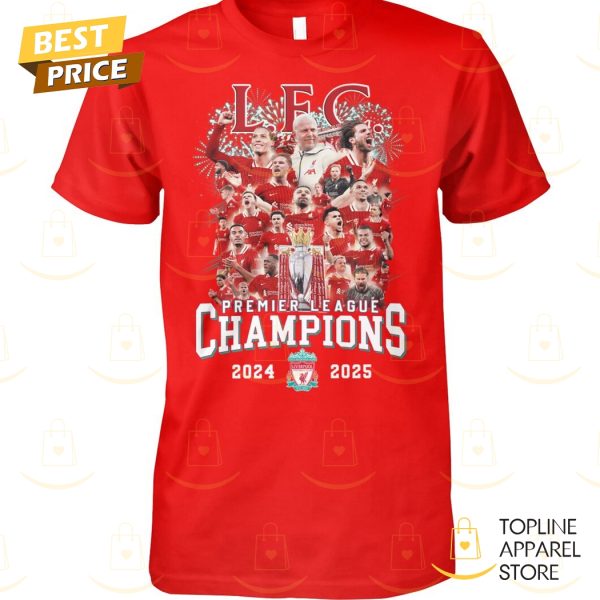 Liverpool LFC Premier League Champions 2024-2025 Unisex T-Shirt